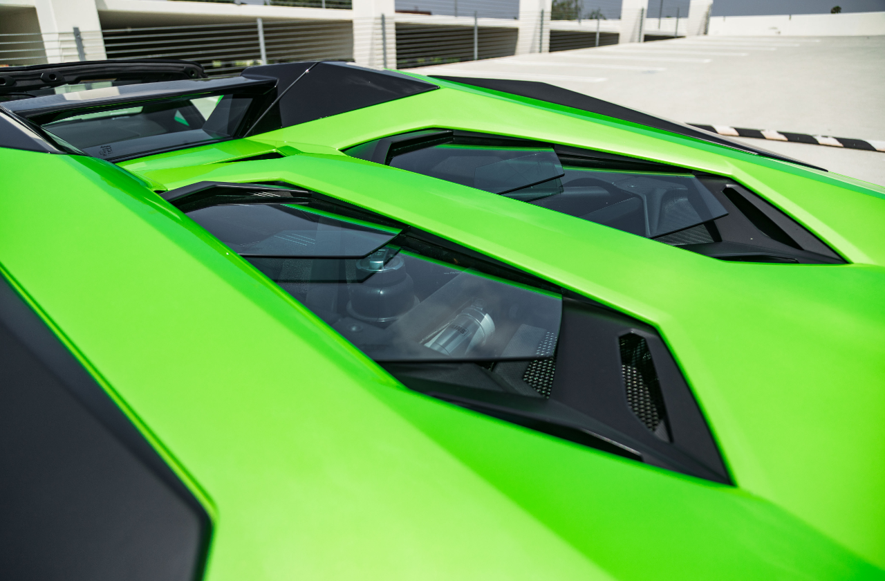 Green Lamborghini Aventador (36)