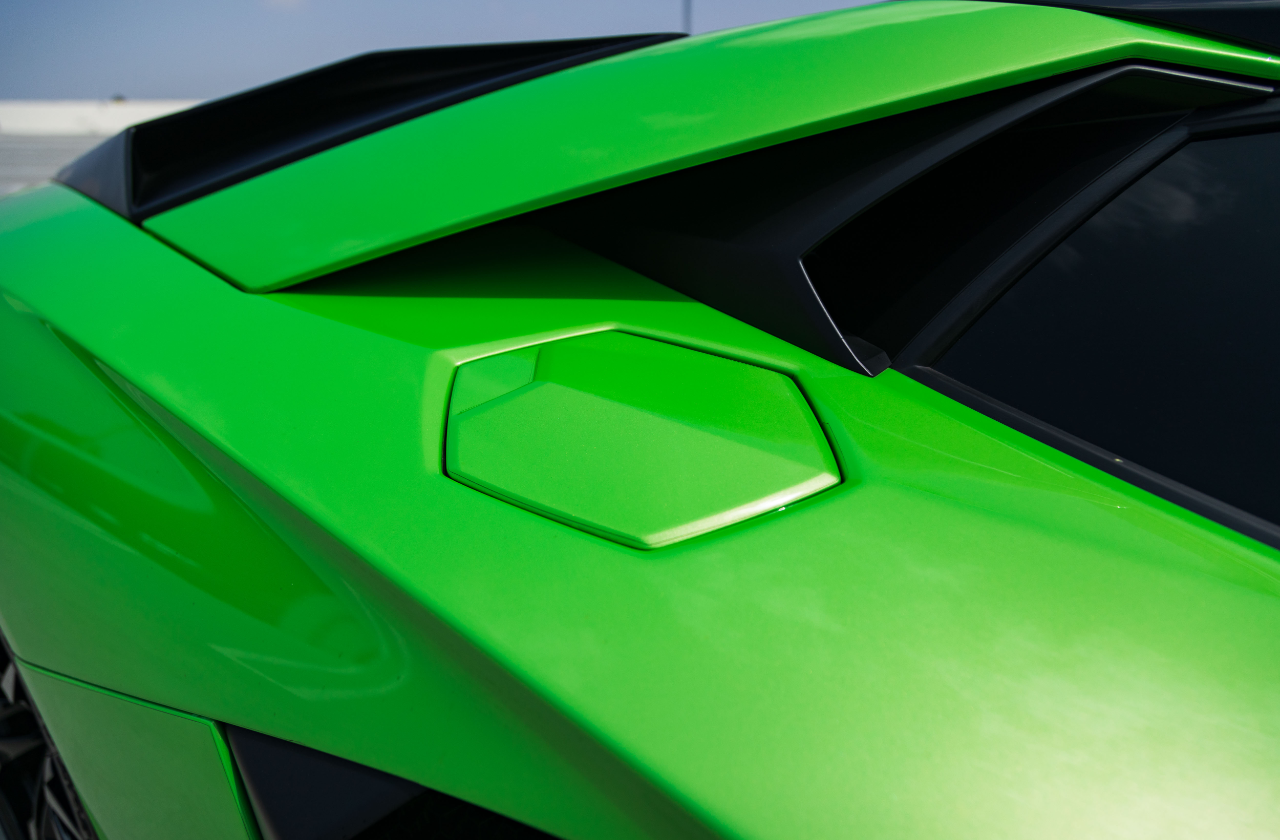 Green Lamborghini Aventador (41)