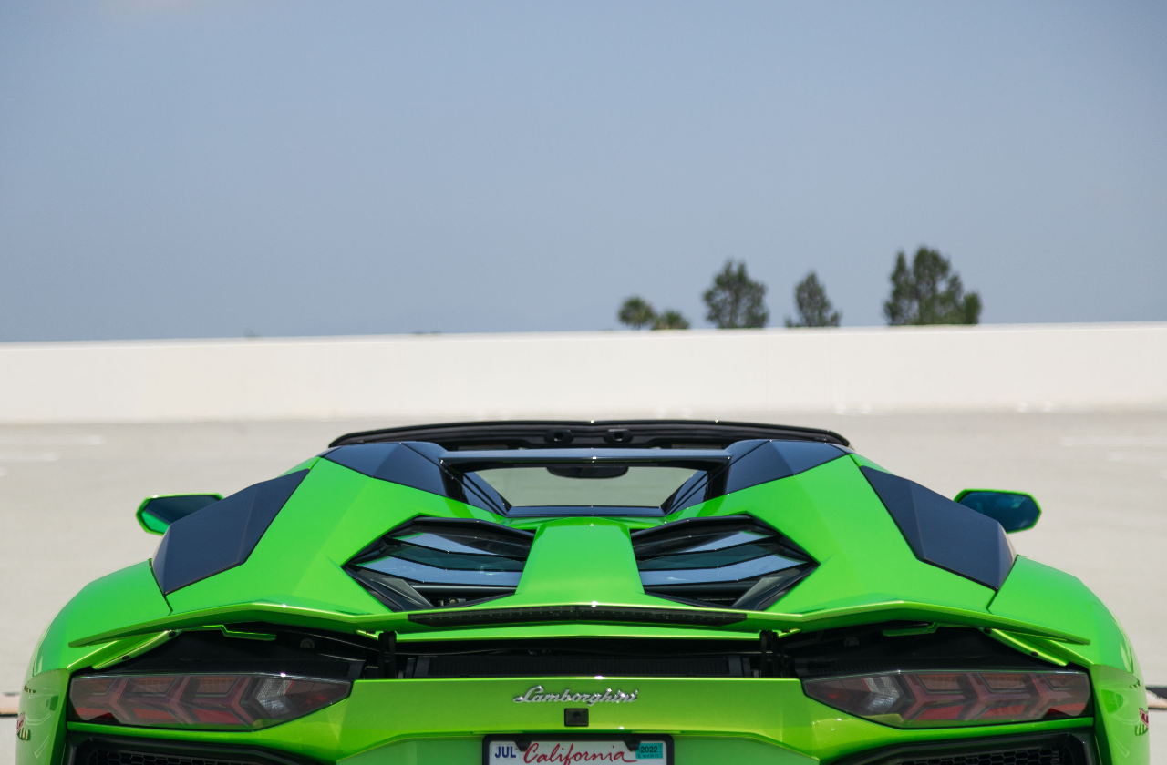 Green Lamborghini Aventador (48)