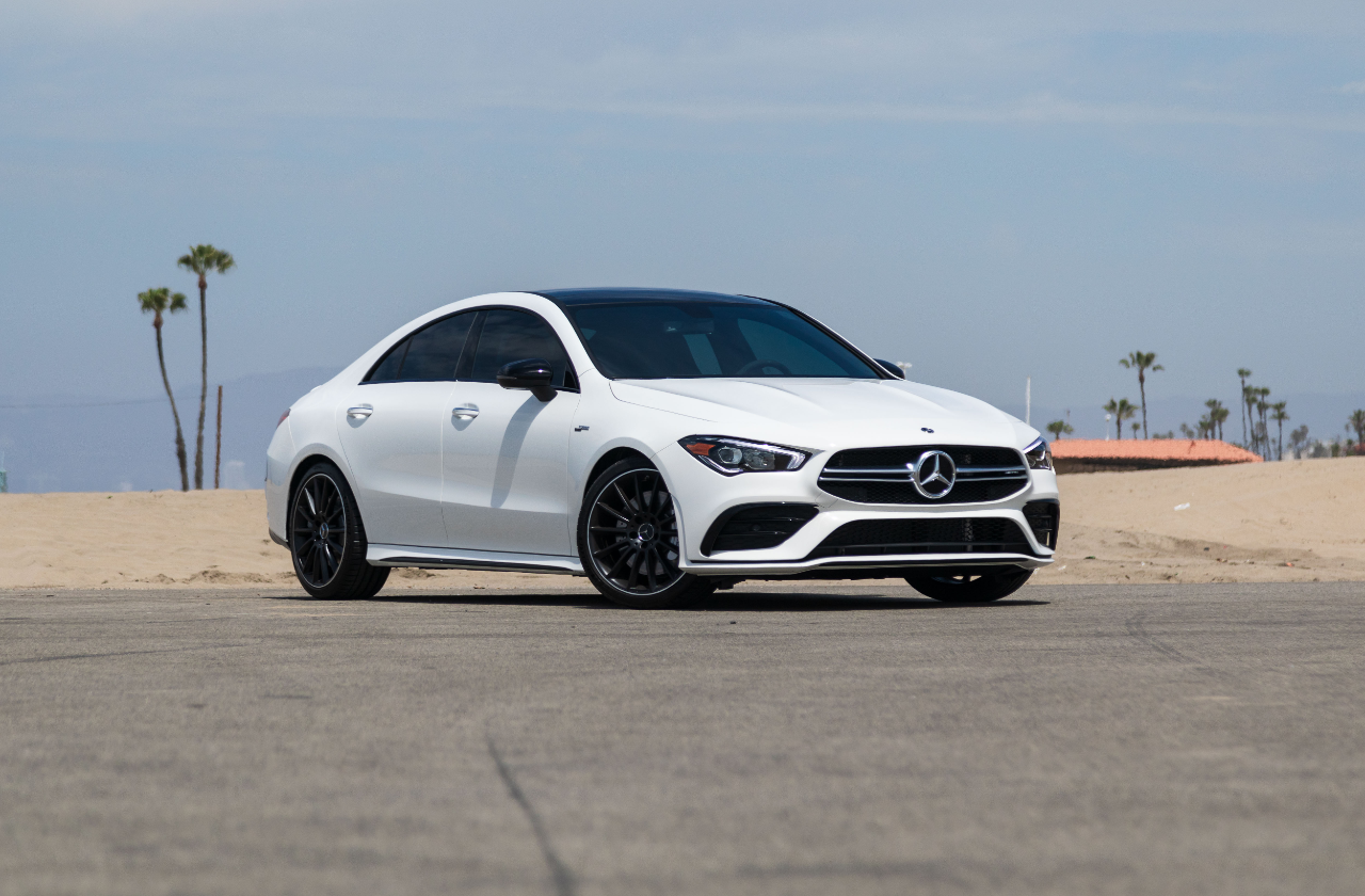 White CLA Mercedes (3)