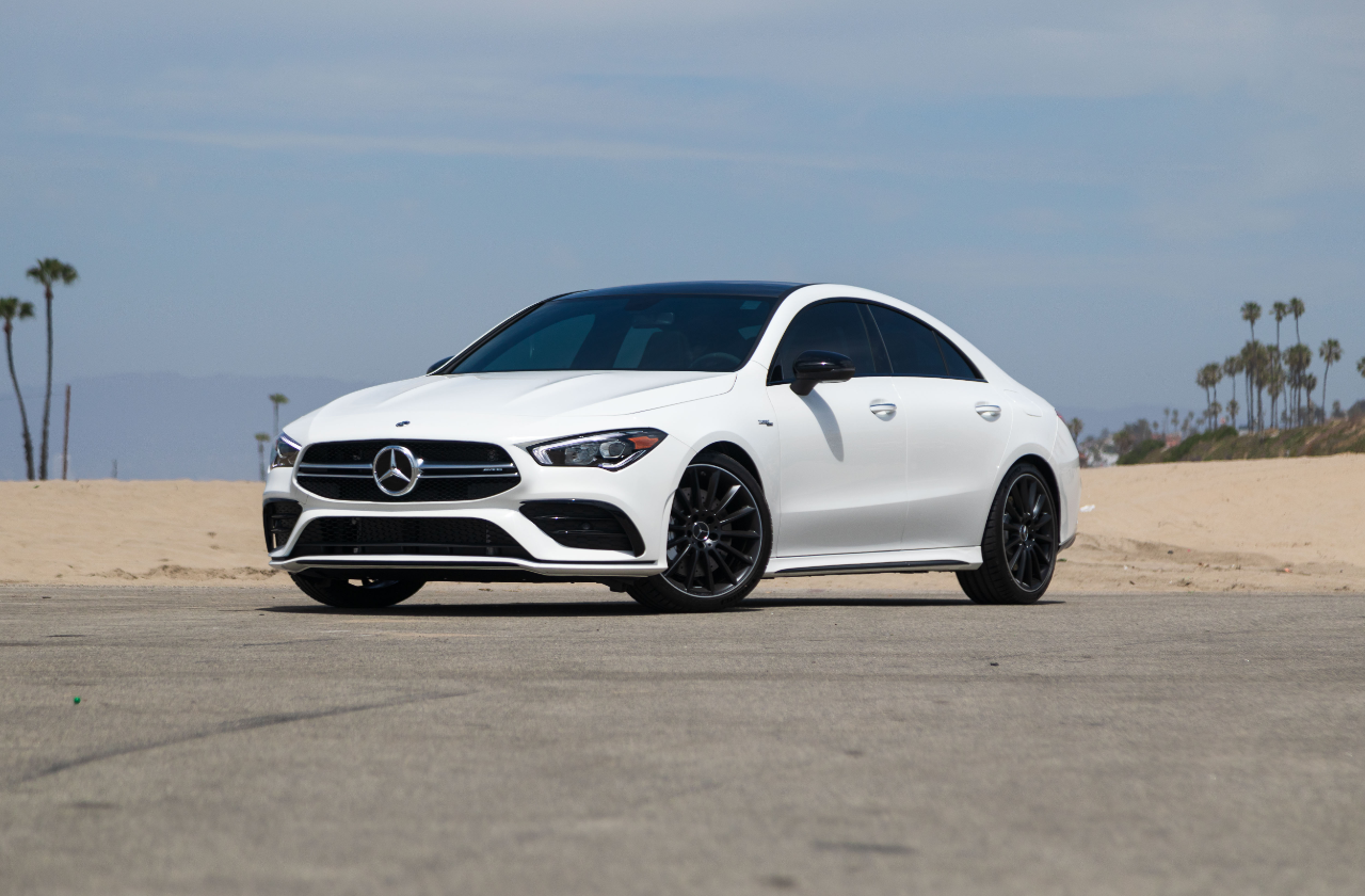 White CLA Mercedes (4)